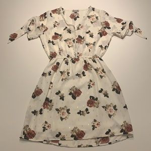 White Flower floral dress